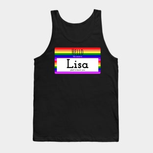 Hello My Name is Lisa Tank Top